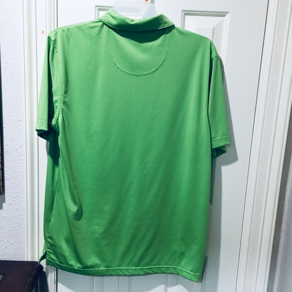 Pebble Beach men’s Dry Lux Performance Golf polo shirt Irish lucky green - Picture 3 of 6